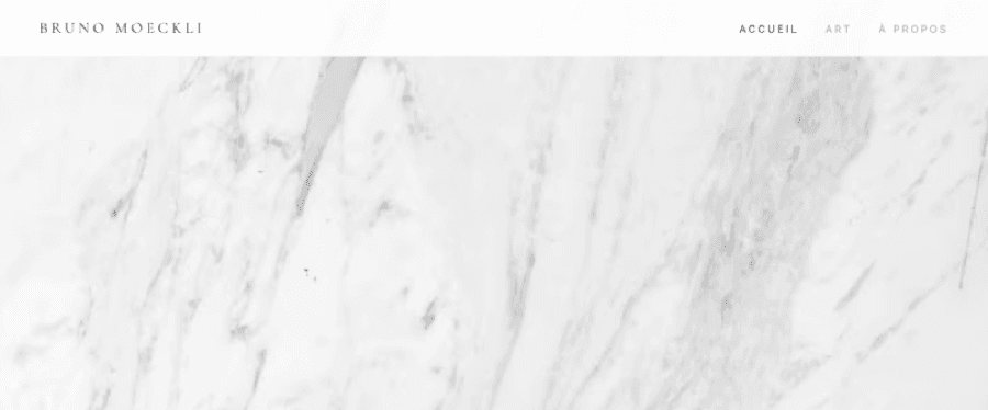 Screenshot Bruno Moeckli — Artiste