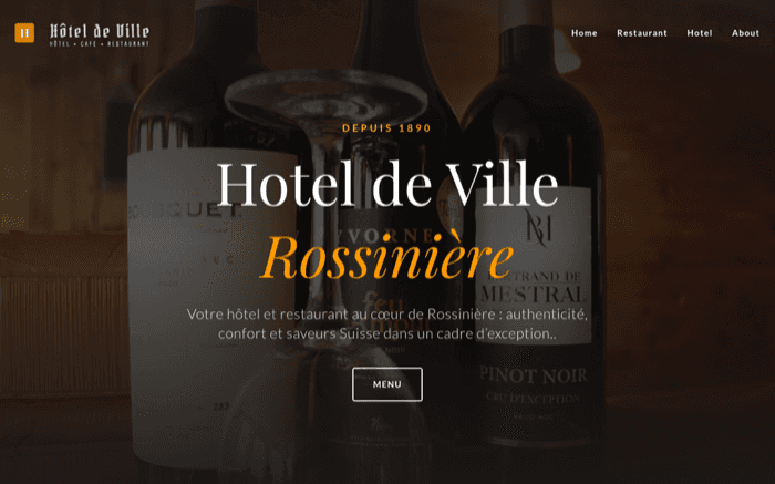 Screenshot Hôtel de Rossinière