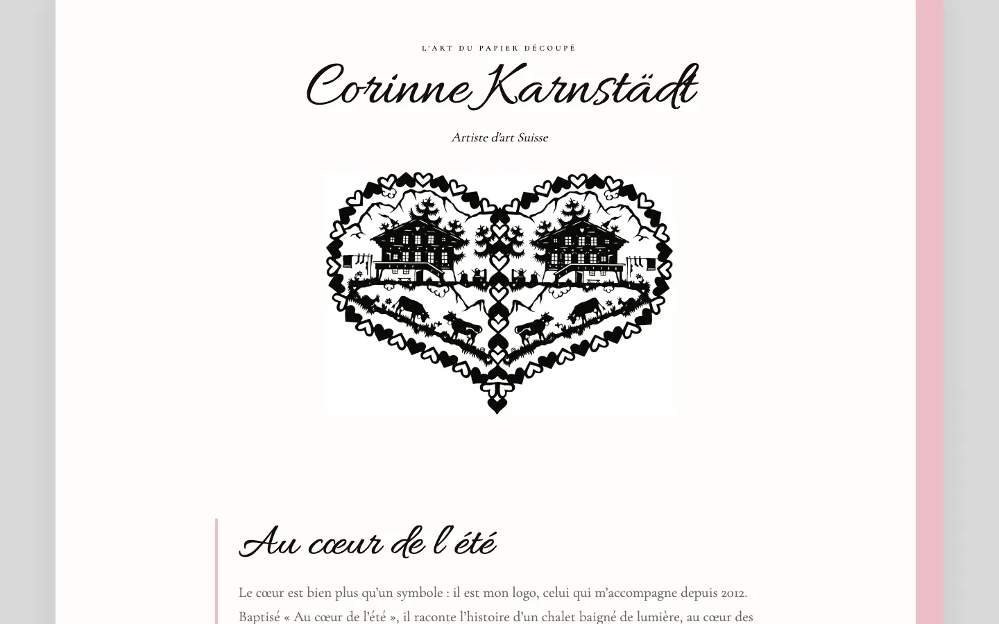 Screenshot K’Création — Corinne Karnstädt