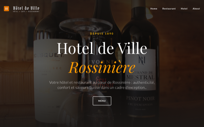 Screenshot Hôtel de Rossinière